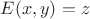 $E(x, y) = z$