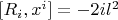$[R_{i},x^{i}] = - 2il^{2}$