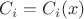 $C_{i}=C_{i}(x)$
