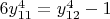 $6y_{11}^4=y_{12}^4-1$