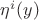 $\eta^{i}(y)$