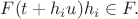 $F(t+h_i u) h_i \in F.$