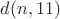 $d(n,11)$