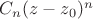 $C_n(z-z_0)^n$