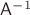 $\mathsf A^{-1}$