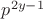 $p^{2y-1}$