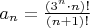 $a_n=\frac{(3^n \cdot n)!}{(n+1)!}$