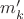 $m_k'$ $m_k'$