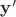$\mathbf{y}'$