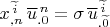 $x^{\, \widetilde i}_{,n}\, \overline u^{\, n}_{.0}=\sigma \, \overline u^{\, \widetilde i}_{. \widetilde 0}$