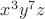 $x^3 y^7 z$
