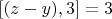 $[(z- y), 3] = 3$