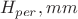 $H_{per}, mm$ $H_{per}, mm$