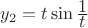 $y_2 = t \sin\frac{\displaystyle 1}{\displaystyle t}$