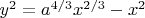 $y^2 = a^{4/3} x^{2/3} - x^2$