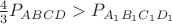 $\frac{4}{3}P_{ABCD} > P_{A_1B_1C_1D_1}$