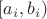$[a_i,b_i)$
