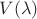 $V(\lambda)$