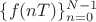 $\{f(nT)\}_{n=0}^{N-1}$ $\{f(nT)\}_{n=0}^{N-1}$