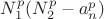 $N_1^p(N_2^p-a_n^p)  $