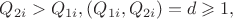 $\[Q_{2i}  > Q_{1i} ,(Q_{1i} ,Q_{2i} ) = d \geqslant 1,\]$