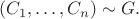 $$(C_1,\ldots ,C_n)\sim G.$$