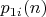 $p_{1i}(n)$