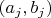 $(a_j,b_j)$