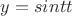 $y=sintt$