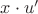 ${x}\cdot{u'}$