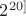 $2^{20]$