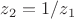 $z_2=1/{z_1}$