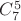$C_7^5$