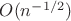 $O(n^{-1/2})$