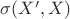 $\sigma(X',X)$