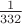 $\frac{1}{332}$