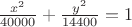 $\frac {x^2} {40000} + \frac {y^2} {14400} =1$
