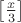 $\left[\frac{x}{3}\right]$