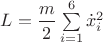 $L=\dfrac{m}{2}\sum\limits_{i=1}^6\dot{x}_i^2$
