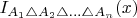 $I_{A_{1}\triangle A_{2}\triangle\ldots\triangle A_{n}}(x)$