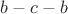 $b-c-b$