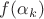 $f(\alpha_k)$