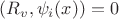 $ (R_v, \psi_i (x)) = 0 $