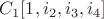 $C_1[1,i_2,i_3,i_4]$