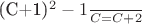 {\frac{(C+1)^2-1}{C}} = C+2