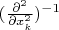 $(\frac {\partial^2} {\partial x_k^2})^{-1}$