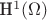 \mathrm{H}^1(\Omega)
