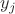 $y_j