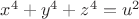$x^4+y^4+z^4=u^2$
