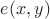 $e(x,y)$